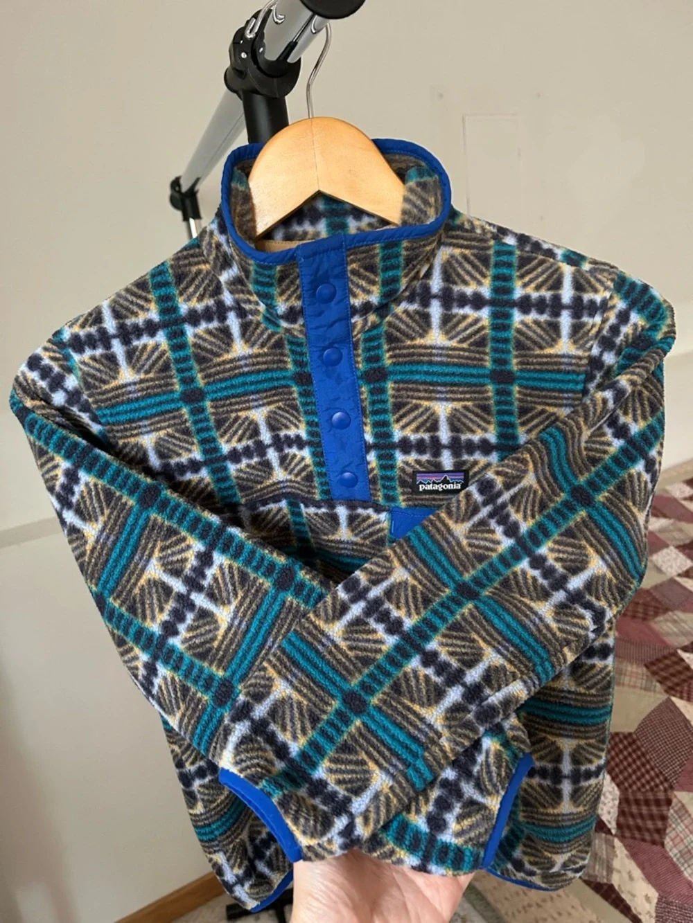 Patagonia Synchilla Fleece Snap Pullover Sweater Jacket